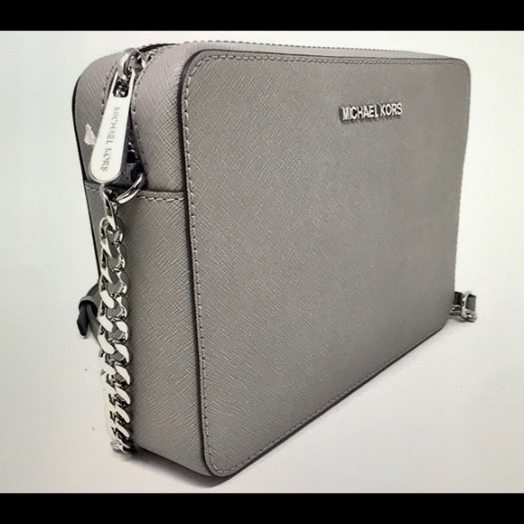 michael michael kors jet set large saffiano leather crossbody